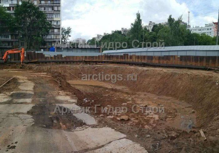 Рытье котлованов в АрктикГидроСтрой